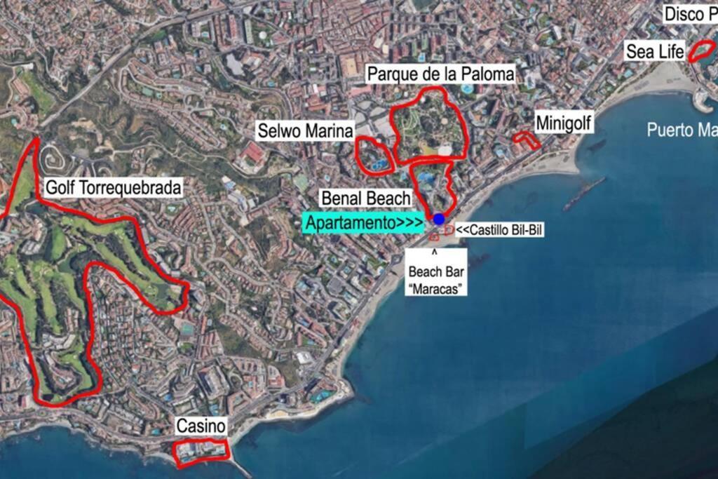 Estudio En Benalbeach, Vistas Mar, Primera Linea Playa Benalmádena Kültér fotó